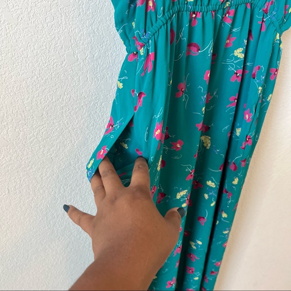 I Heart Robson Green Floral Maxi Dress - Picture 3 of 8